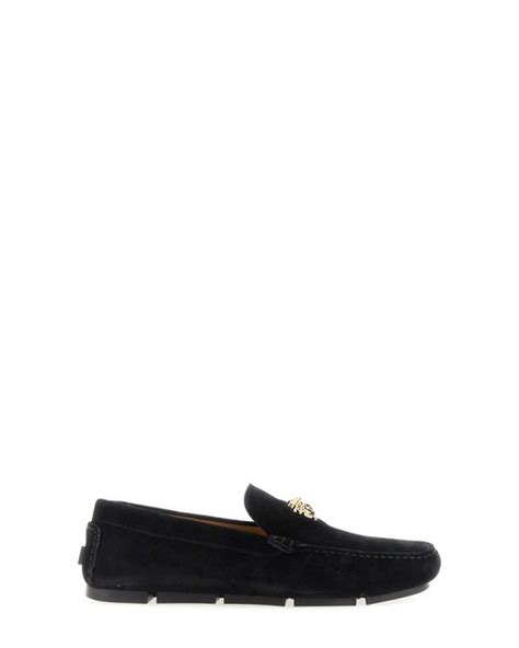 versace medusa moccasins|Shop Versace Leather Medusa Slippers .